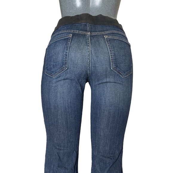 Old Navy Maternity Low Rise Boot Cut Knit Panel Womens Jeans Tag 30 Blue W30xL31 - Picture 6 of 12